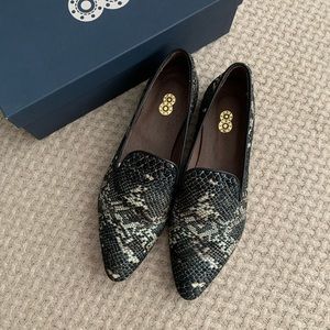 Animal Print Leather Loafers by 8 By Yoox (NEW)